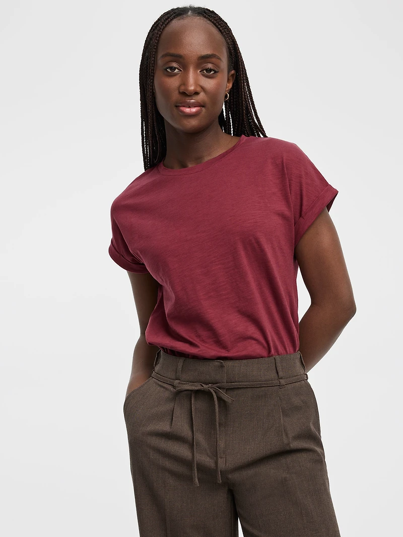 T-shirt à manches courtes et col rond