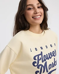 Long-Sleeve Crew-Neck Fleece Sweatshirt