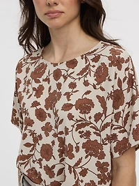 Crew-Neck T-Shirt Blouse