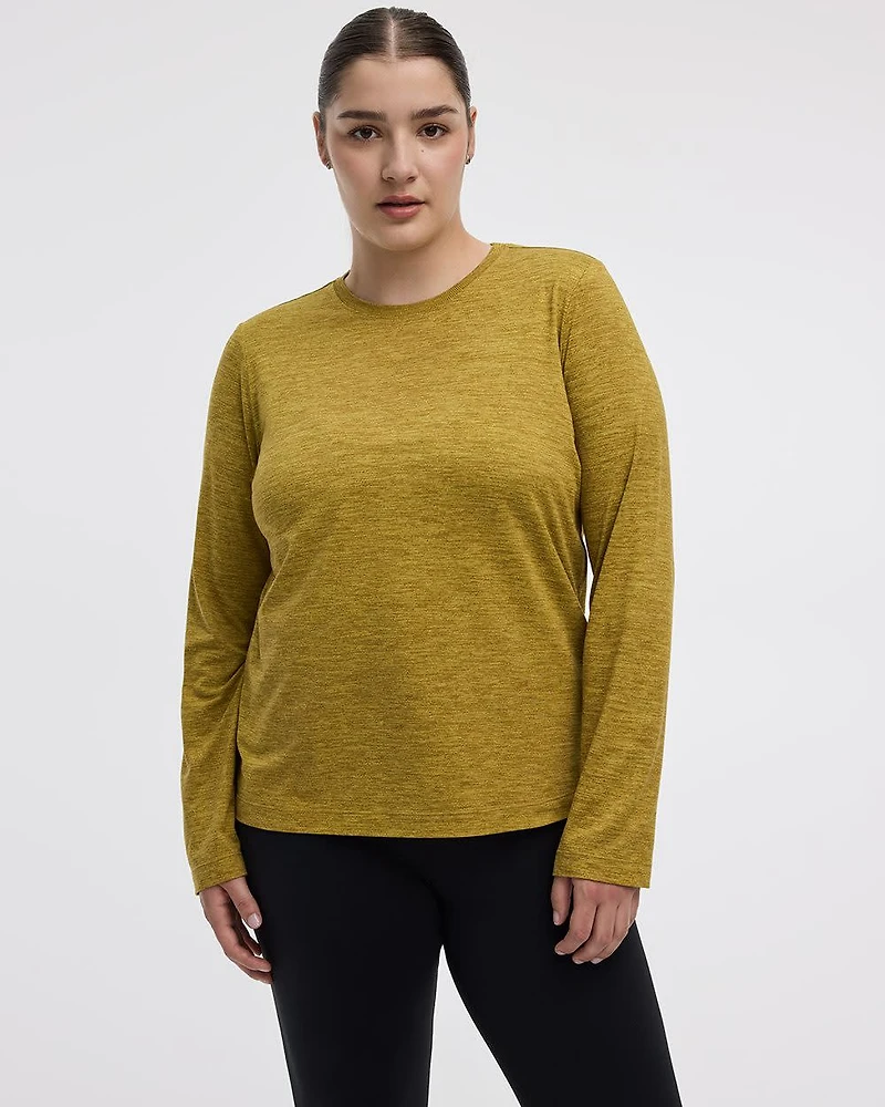 Long-Sleeve Crew-Neck T-Shirt - DRY-LUX (R) Hyba Essentials