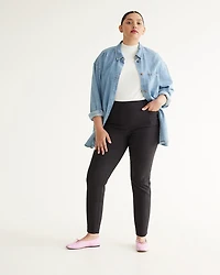 Slim-Leg High-Rise Ankle Pant