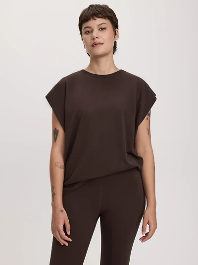 Sleeveless Crew-Neck T-Shirt - Hyba