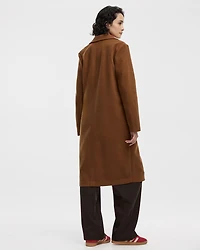 Long Coat with Two-Button Closure