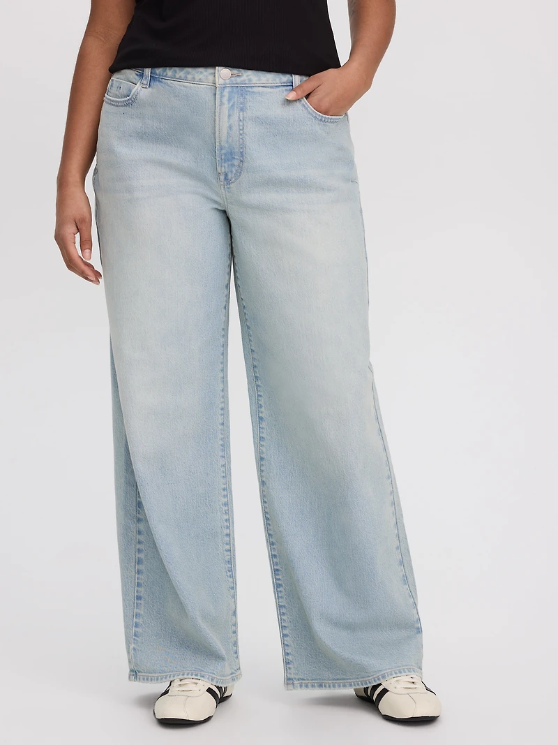 Wide-Leg Mid-Rise Jean - Curvy Fit