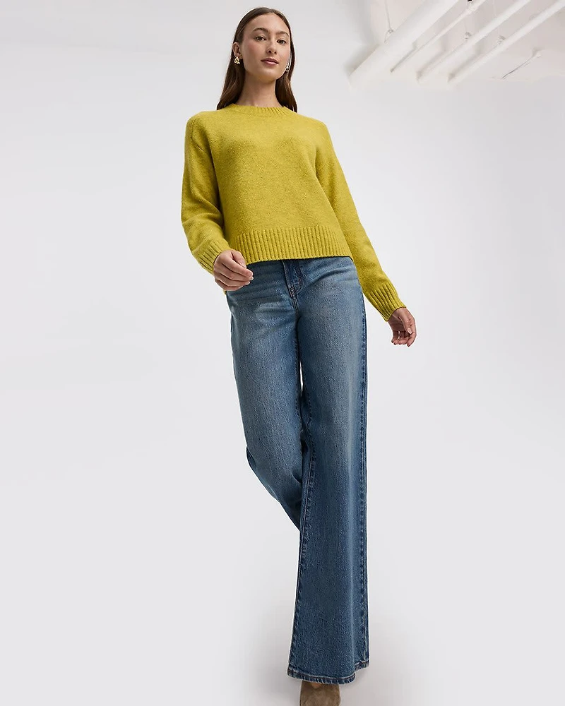 Long-Sleeve Crew-Neck PlushSoft Pullover