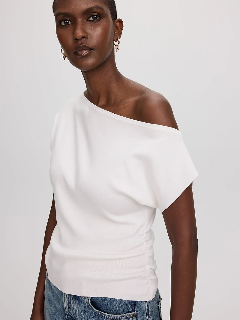 Short-Sleeve Off-the-Shoulder Top