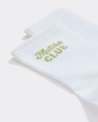 Bas chevilles côtelés