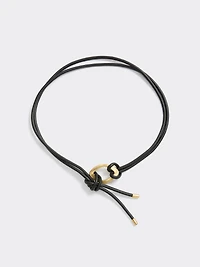 Faux Leather Cord Belt