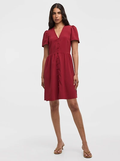 Robe sans manches à col V