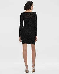 Long-Sleeve Bodycon Mini Dress