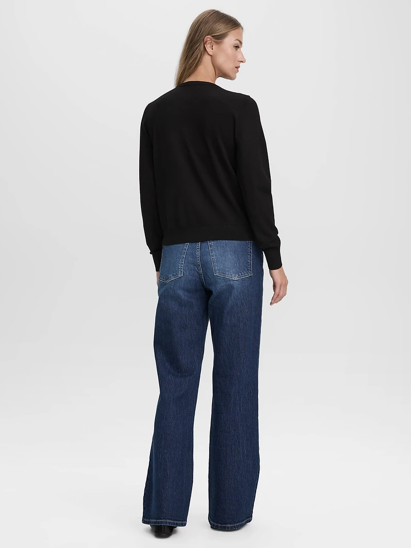 Crew-Neck Cardigan - R Essentials