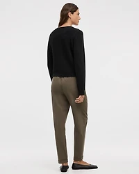 Long-Sleeve Crew-Neck PlushSoft Cardigan