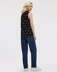 Sleeveless V-Neck Top