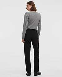 Pantalon à jambe droite et taille haute