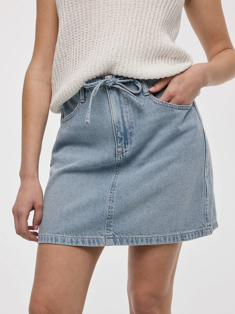 Jupe courte en denim