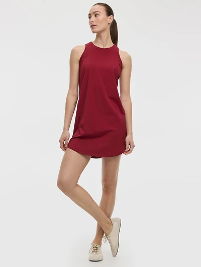 Sleeveless Crew-Neck Dress - Hyba
