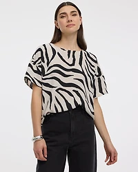 Blouse t-shirt à col rond