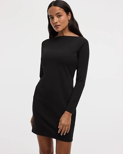Long-Sleeve Bodycon Mini Dress
