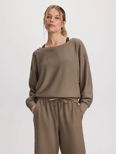 Long-Sleeve Off-the-Shoulder Top - Hyba