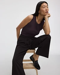 Ribbed Crew-Neck Tank - R Essentials