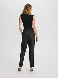 Barrel-Leg High-Rise Pinstripe Pants - The Modern Stretch (R)