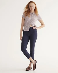 Slim-Leg High-Rise Ankle Pant