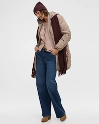 Long Hooded Puffer Jacket