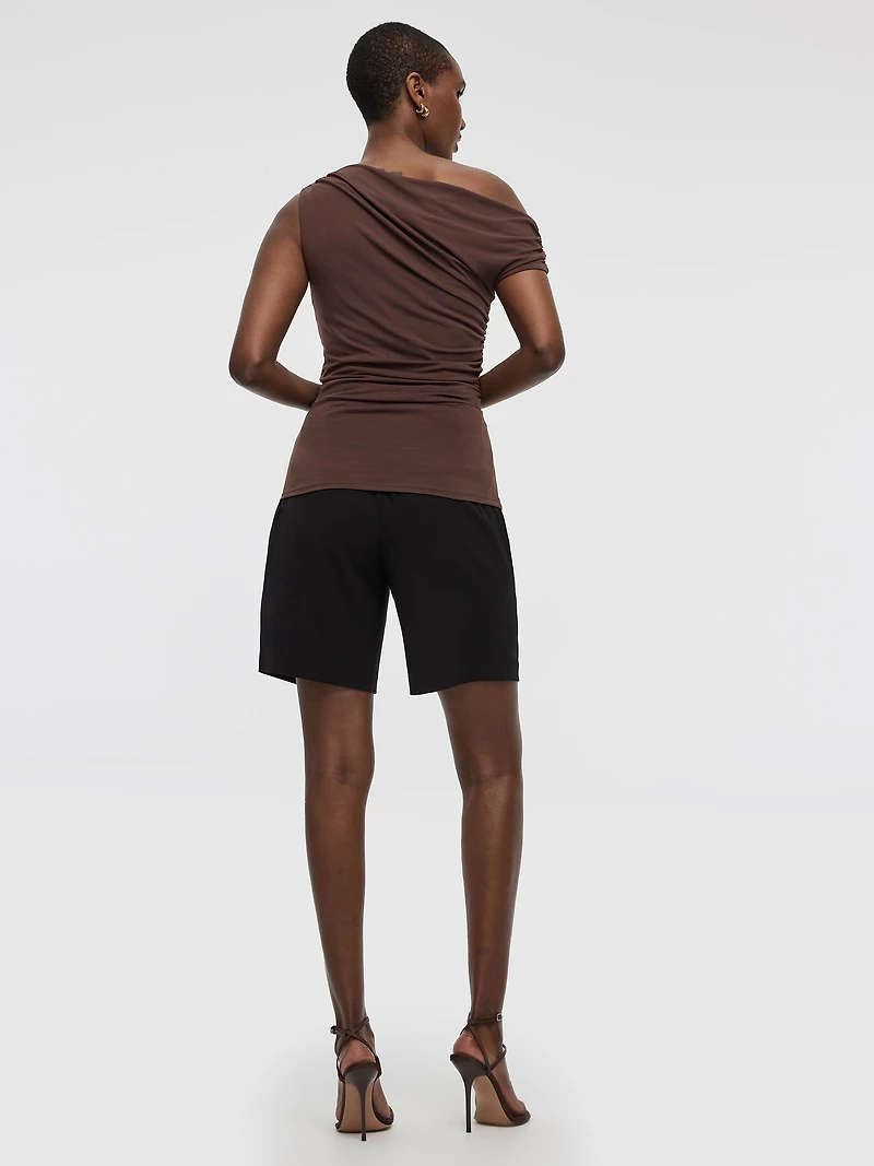 Shirred Off-the-Shoulder Top