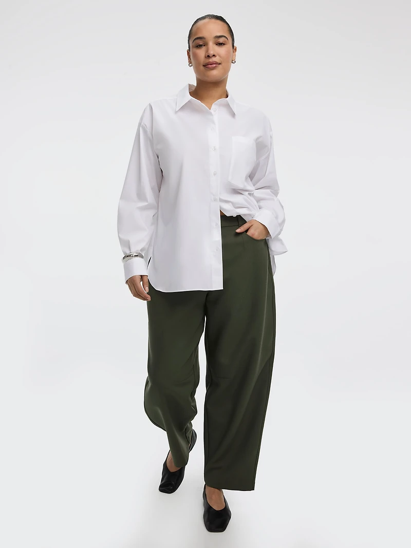 Mid-Rise Barrel Pants - Curvy Fit