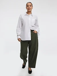 Mid-Rise Barrel Pants - Curvy Fit