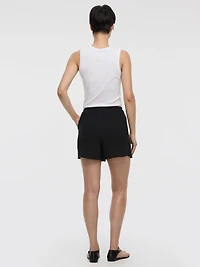 Waffled Cotton Shorts