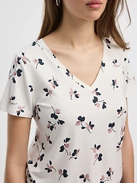 T-shirt à col V - R Essentiels