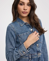 Midi Shirt Denim Dress