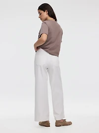 Jean à jambe large et taille haute