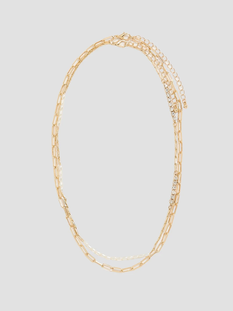 Double-Layer Short Necklace