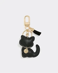 Breloque pour sac chat noir