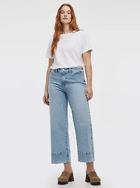 Straight-Leg High-Rise Cropped Mariner Jean