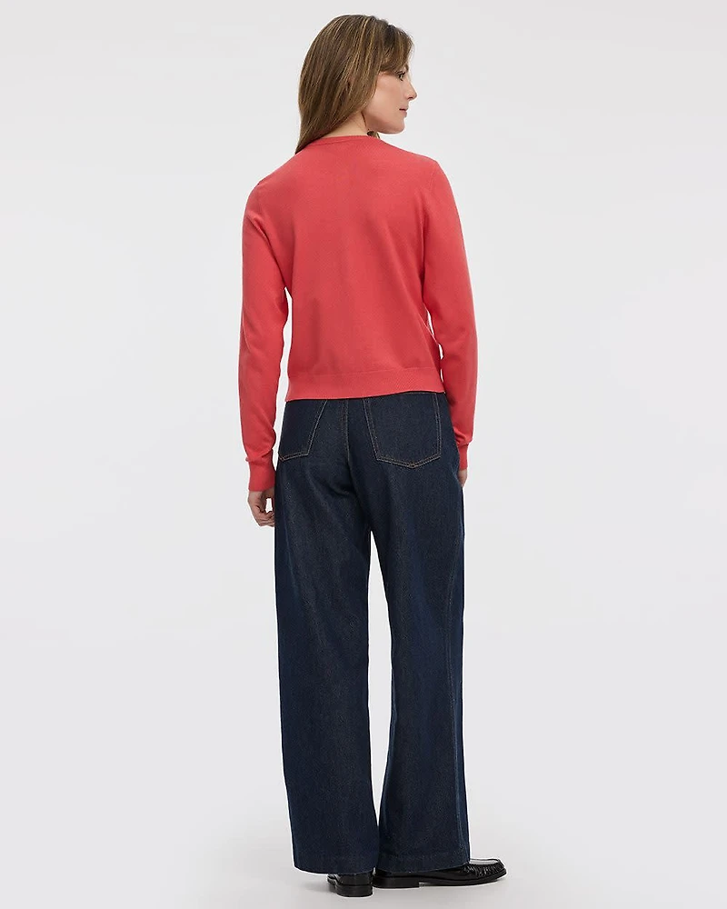 Crew-Neck Cardigan - R Essentials