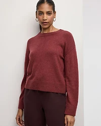 Cashmere-Blend Crew-Neck Pullover