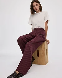 Wide-Leg Mid-Rise Pant