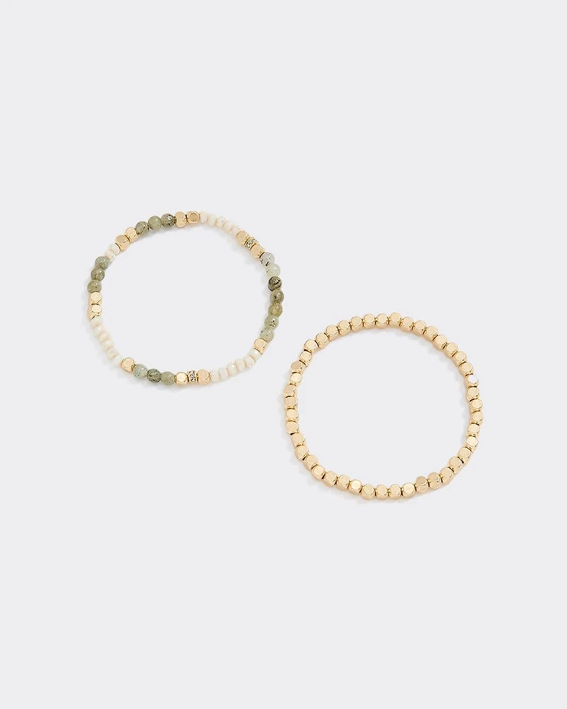 Beaded Bracelets - Set of 2