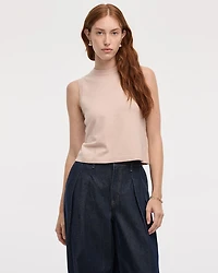 Haut sans manches à col rond