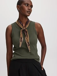 Camisole côtelée à col rond - R Essentials