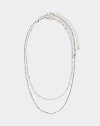 Collier court à double chaîne