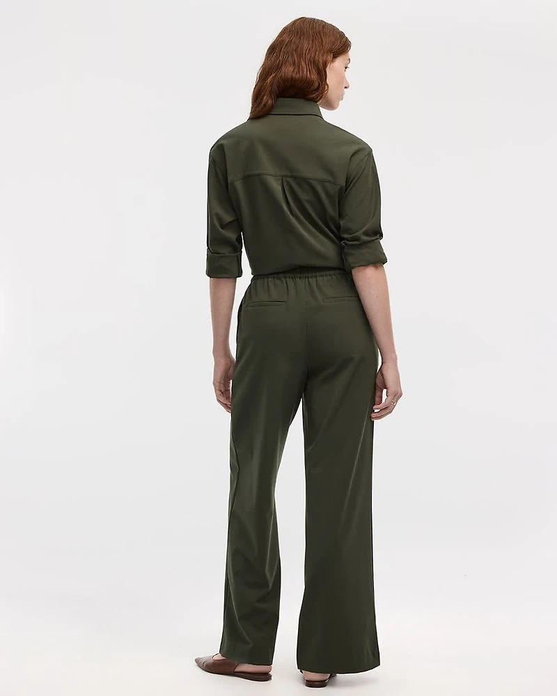 Wide-Leg High-Rise Pull-On Pant - The Timeless
