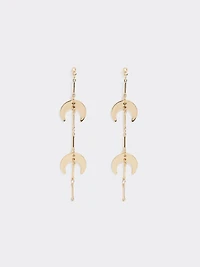Boucles d'oreilles à pendentifs en demi-lune