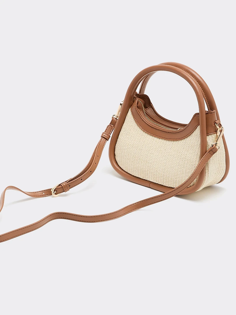 Petit sac à main en paille