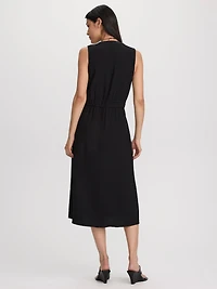 Sleeveless Midi Shirtdress