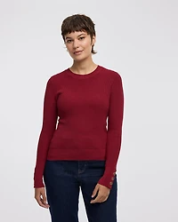 Long-Sleeve Crew-Neck Sweater