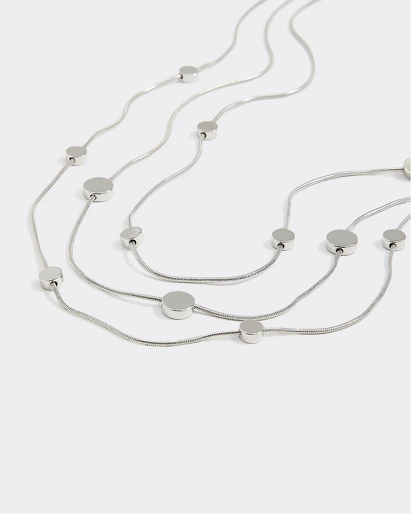 Three-Layer Beaded Necklace